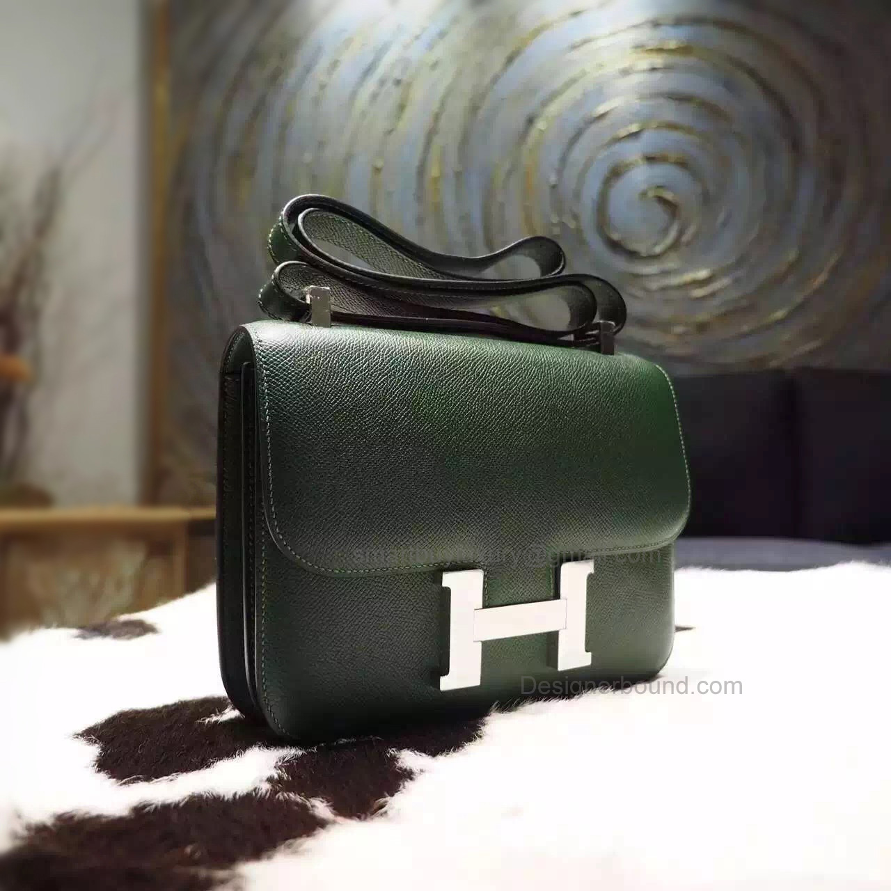 Replica Hermes Constance 23 Bag Handmade in 2q Vert Anglais Epsom Calfskin PHW