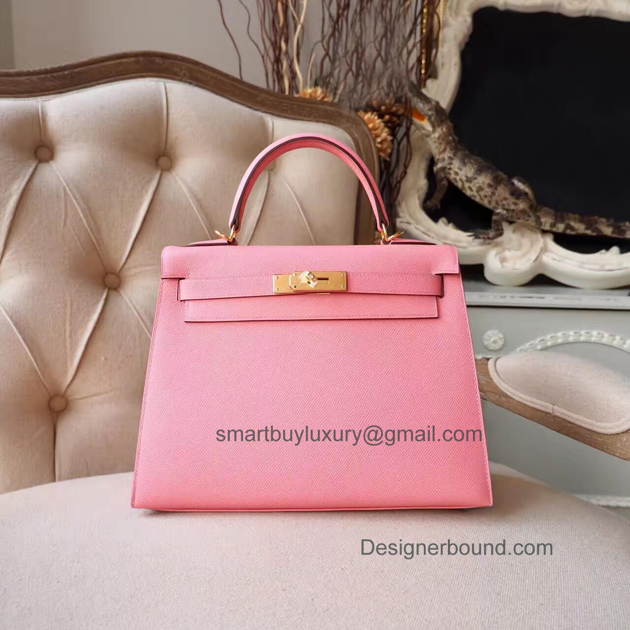 hermes kelly rose confetti