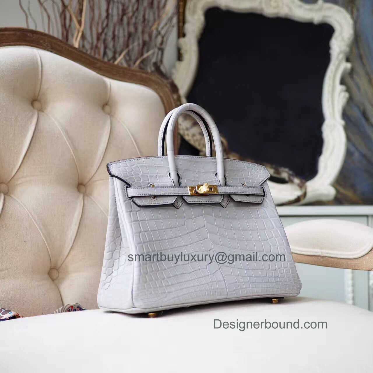 Hermes Mini Kelly I Bag CC80 Pearl Grey Swift SHW